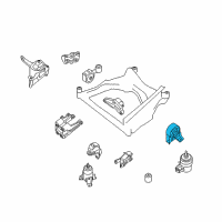 OEM 2009 Nissan Altima Engine Mounting Insulator, Rear Diagram - 11320-JA80A