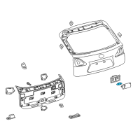 OEM 1999 Lexus SC400 Bulb,Room Lamp Diagram - 00234-13050