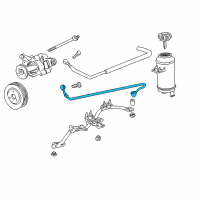 OEM BMW 750iL Pressure Hose Assembly Diagram - 32-41-1-141-854