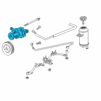 OEM 2000 BMW 750iL Exchange Tandem Hydraulic Pump Diagram - 32-41-1-092-016