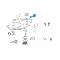 OEM Toyota Avalon Hid Bulb Diagram - 90981-20002