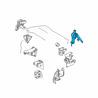OEM 2011 Toyota Matrix Rear Mount Diagram - 12371-0T030