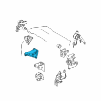 OEM Scion xD Bracket Diagram - 12511-0T030