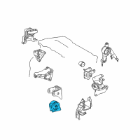 OEM 2011 Toyota Matrix Front Mount Diagram - 12361-0T050