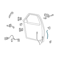 OEM 2007 Ford F-150 Latch Rods Diagram - 4L3Z-1522135-AA