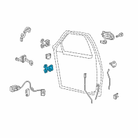 OEM Ford F-150 Lower Hinge Diagram - 6L3Z-1522811-AA