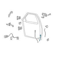 OEM 2008 Lincoln Mark LT Latch Rods Diagram - 4L3Z-1622153-AA