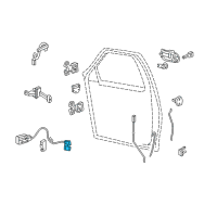 OEM Lincoln Mark LT Latch Assembly Diagram - 6C3Z-2521813-A