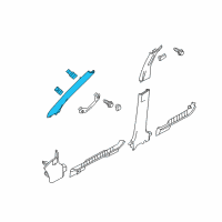 OEM 2009 Mercury Mariner Weatherstrip Pillar Trim Diagram - 9L8Z-7803599-AA