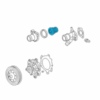 OEM Cadillac Thermostat Diagram - 12661950