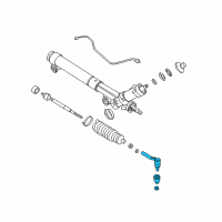 OEM 2005 Chevrolet Express 1500 Outer Tie Rod Diagram - 26095475