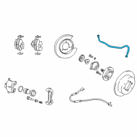 OEM 2005 Hyundai Sonata Hose-Brake Diagram - 58744-3D000