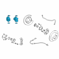 OEM 2001 Hyundai Sonata Rear Disc Brake Pad Kit Diagram - 58302-1FA50