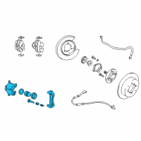 OEM 1999 Hyundai Sonata Caliper Kit-Rear Brake, LH Diagram - 58310-38A10