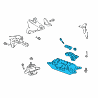 OEM Cadillac Transmission Mount Diagram - 84056866