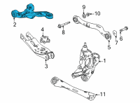 OEM 2022 Acura MDX Upper Arm Complete, Rear Diagram - 52510-TYA-A03