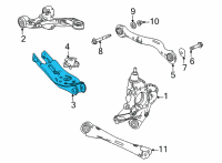 OEM 2022 Acura MDX Lower Arm B, Rear Right Diagram - 52351-TYA-A12