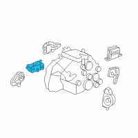 OEM 2010 Saturn Vue Bracket-Trans Rear Mount Diagram - 15299271