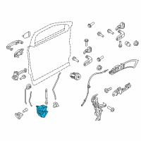 OEM Ford Police Interceptor Sedan Latch Diagram - DG1Z-5421813-B