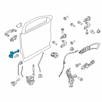 OEM 2018 Ford Police Interceptor Utility Door Check Diagram - BB5Z-7823552-A