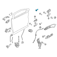 OEM Ford Explorer Upper Hinge Bolt Diagram - -W705201-S439