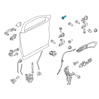 OEM Ford Police Interceptor Utility Upper Hinge Bolt Diagram - -W705201-S439