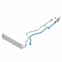 OEM BMW 540i TRANSMISSION OIL COOLER LINE Diagram - 17-22-8-672-933