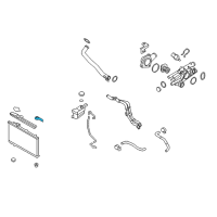 OEM Hyundai Santa Fe Bracket Assembly-Radiator Mounting, Upper Diagram - 25333-2B700
