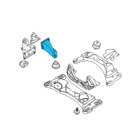 OEM 2005 BMW Z4 Engine Mount Bracket Left Diagram - 22-11-1-094-697