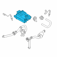 OEM 2017 Infiniti QX60 Evaporative Emission Canister Diagram - 14950-9NF0B