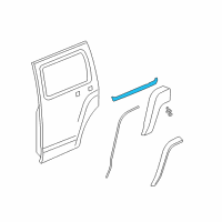 OEM 2008 Hummer H3 Belt Weatherstrip Diagram - 20875225