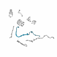 OEM Kia Rio Hose Assembly-Power Steering Oil Pressure Diagram - 575101G000