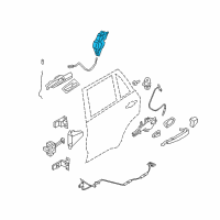 OEM 2007 BMW X5 Rear Right Door Lock Diagram - 51-22-7-315-024