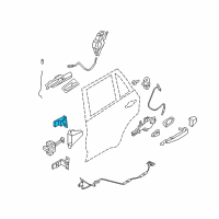 OEM 2008 BMW X6 Hinge, Rear Door, Upper, Left Diagram - 41-52-7-200-241