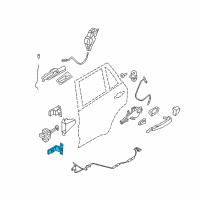 OEM 2008 BMW X6 Hinge, Rear Door, Lower, Right Diagram - 41-52-7-201-302