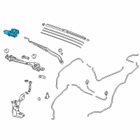 OEM Honda CR-V Motor, Front Wiper (Driver Side) Diagram - 76505-TLA-A02