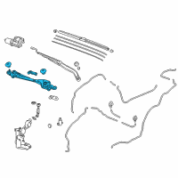 OEM 2018 Honda CR-V Link, FR. Wiper Diagram - 76530-TLA-A01