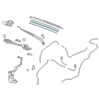 OEM 2018 Acura TLX Rubber, Blade (425Mm) Diagram - 76632-TZ3-A04