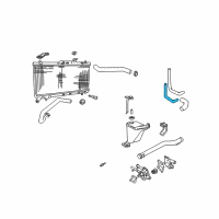 OEM Hyundai Accent Hose "A" Assembly-Water Diagram - 25468-26101