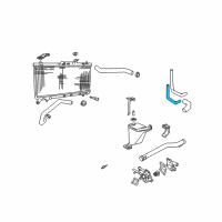 OEM 1997 Hyundai Accent Hose "A" Assembly-Water Diagram - 25468-26101