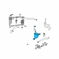 OEM 2002 Hyundai Accent Reservoir & Hose Assembly-Radiator Diagram - 25430-25200