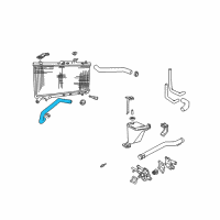 OEM Hyundai Accent Hose-Radiator Lower Diagram - 25412-25100