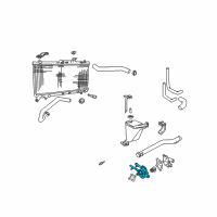 OEM Hyundai Accent Housing Assembly-THERMOSTAT Diagram - 25620-26160