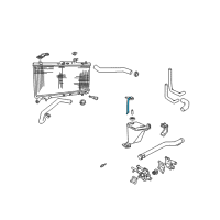 OEM 2003 Hyundai Accent Hose-Radiator Reservoir Diagram - 25443-25550