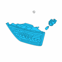 OEM 2018 Kia Cadenza Lamp Assembly-Rear Combination Diagram - 92403F6020