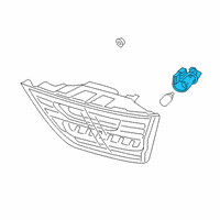 OEM 2018 Kia Cadenza Tail Light Sockets Diagram - 92490F6020