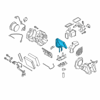 OEM Infiniti Core Assembly Rear Heater Diagram - 27325-1LA0B