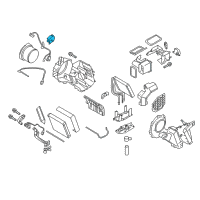 OEM 2011 Infiniti QX56 Air Mix Actuator Assembly Diagram - 27742-1LA1A