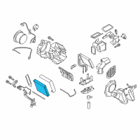 OEM Nissan Armada Evaporator Assy-Rear Diagram - 27411-1PA0A