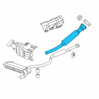 OEM Dodge Avenger Catalytic Converter Diagram - 68047733AA